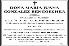 María Juana González Bengoechea